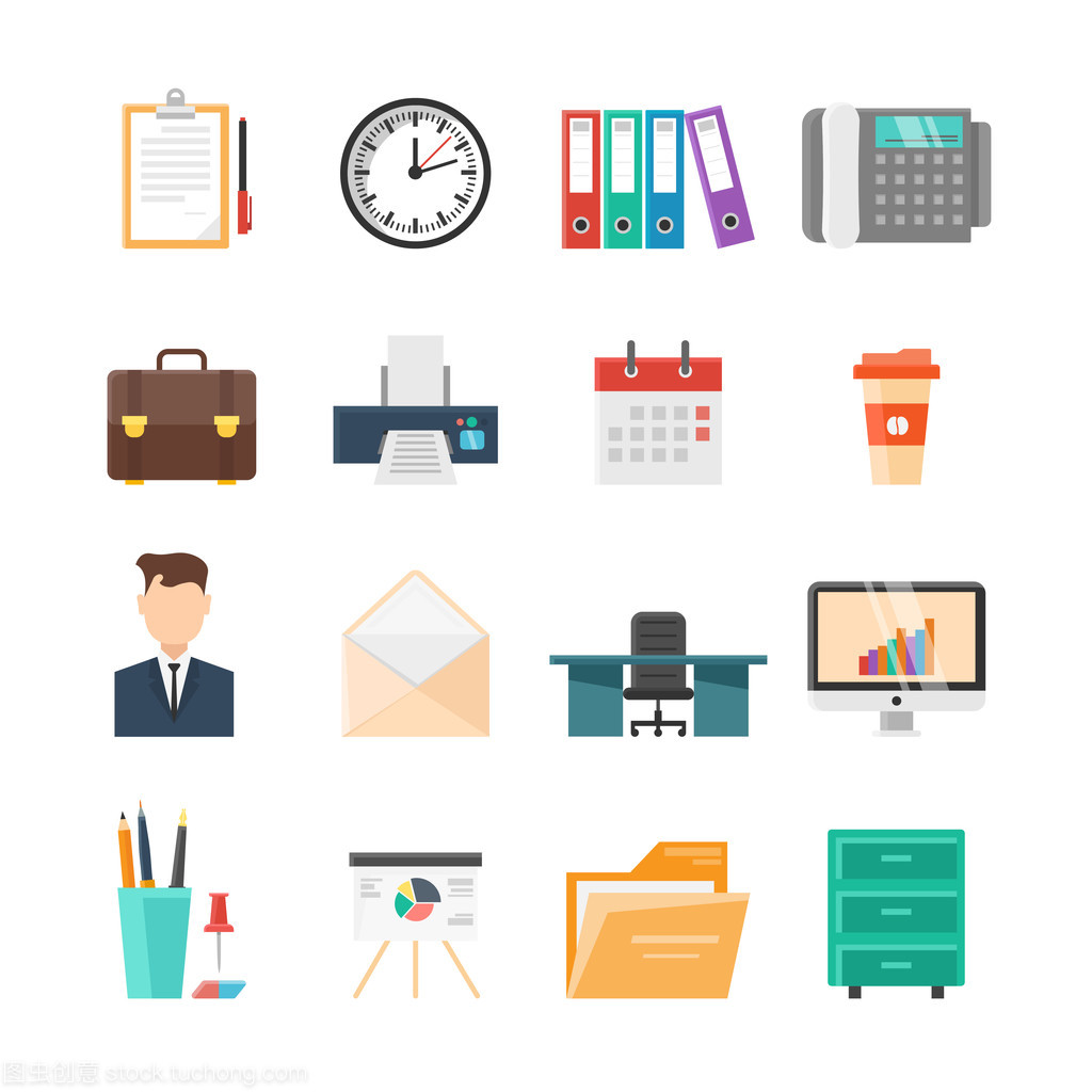 辦公室平面圖標集 現(xiàn)代辦公設備的功能與美學融合